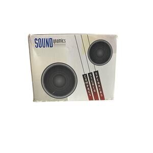 Vtg Soundynamics Compact Stereo Speakers Opened Box